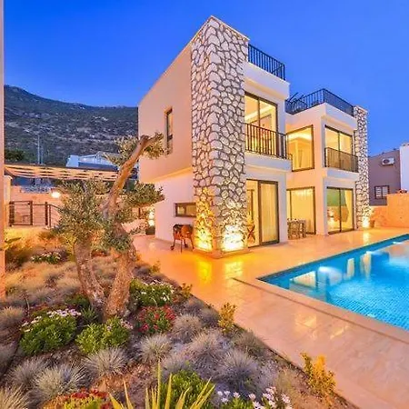 וילה Honeymoon With Luxury Indoor And Outdoor Pools In Kalkan קס