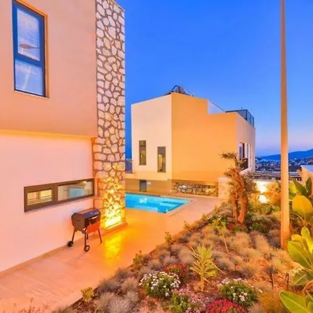 Honeymoon With Luxury Indoor And Outdoor Pools In Kalkan Villa *
