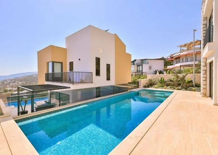 빌라 Honeymoon With Luxury Indoor And Outdoor Pools In Kalkan