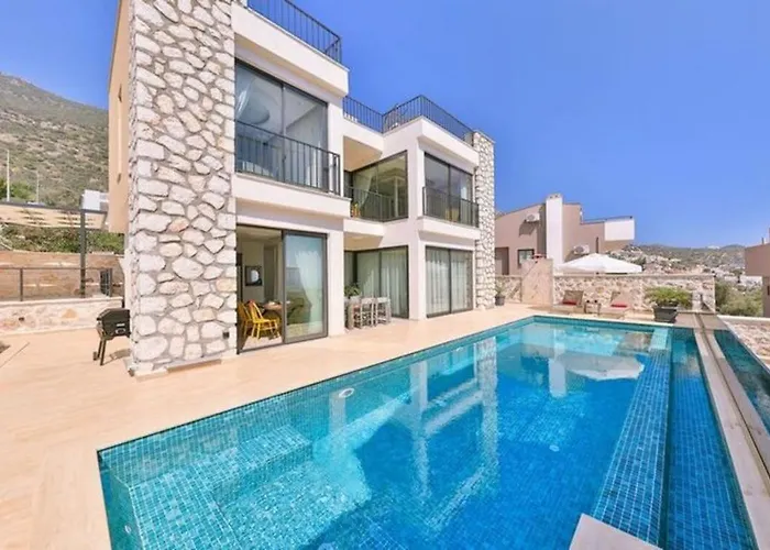 Honeymoon With Luxury Indoor And Outdoor Pools In Kalkan