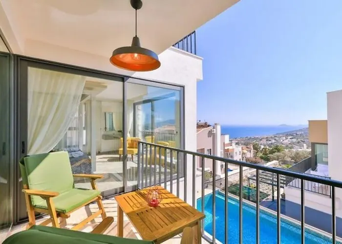 Honeymoon With Luxury Indoor And Outdoor Pools In Kalkan 빌라 *