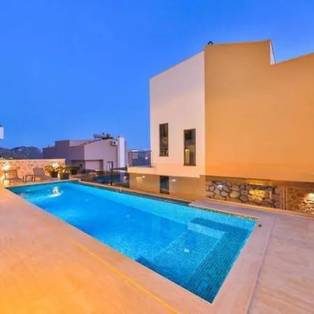Honeymoon With Luxury Indoor And Outdoor Pools In Kalkan Villa Kas