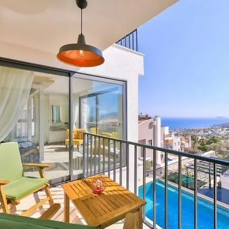 Honeymoon With Luxury Indoor And Outdoor Pools In Kalkan Villa *